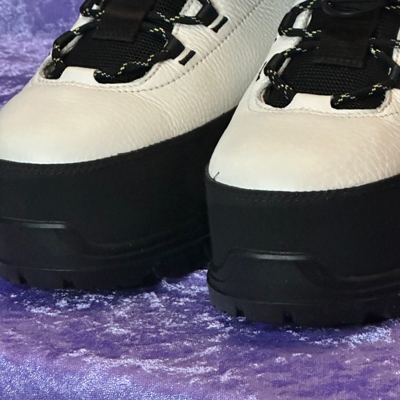 UGG Women's Tall Shasta Black and White Lace-Up Winter Boots - Picture 5 of 16